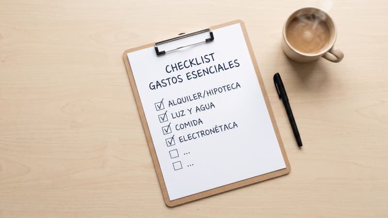 Checklist: gastos esenciales del hogar